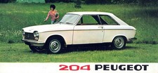Catalogue brochure Peugeot 204