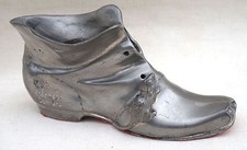 French Advertiser Miniature Pewter Shoe Mouse S Gontard Paris Early 20th C