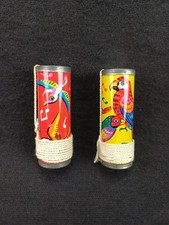 Lot x2 anciens sifflets métal jeu jouet tôle oiseau vintage NOS neuf 1950