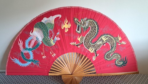 éventail chinois vintage - chinois,