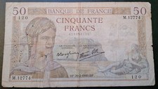 Billet 50 francs Cérès