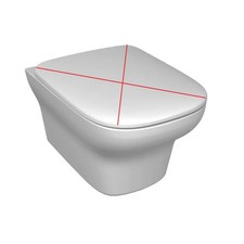 Cuvette Suspendue de Toilette WC JACOB DELAFON Vox sans Bride en Céramique Blan