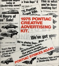 1975 Pontiac Creative Ad Kit