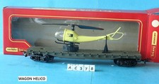 HO HORNBY TRI-ANG  R128  Wagon porte hélicoptere (V6)AC378