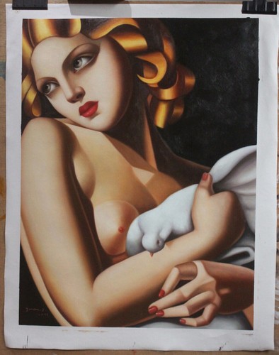 Femme nue après - femme, d'après