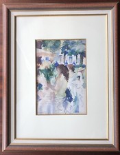 Le Marché aux Fleurs - Pierre Carro -Aquarelle