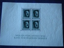 1939/1945 BLOC TIMBRE ALLEMAGNE 3 REICH NEUF* VOIR SCAN