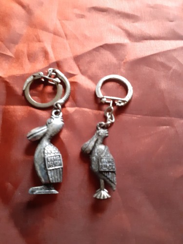 Porte cle metal - cle, pelican