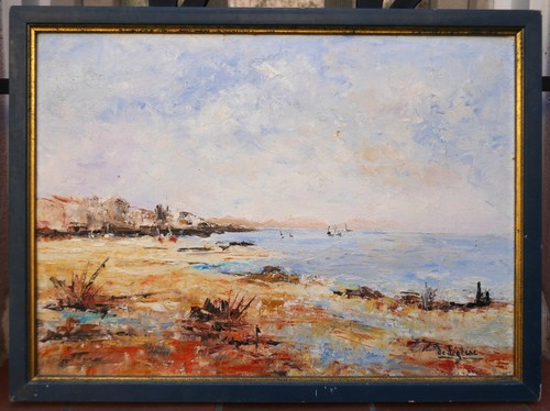 Tableau signé eglise - tableau, l'eglise