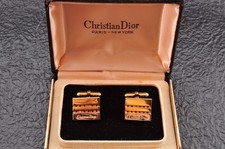 Boîtier de marque "Christian Dior" style vintage presque comme neuf boutons d...