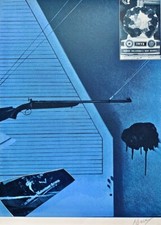 USA - ÉTATS UNIS Jacques MONORY sérigraphie signée sur vélin  BICENTENAIRE KIT