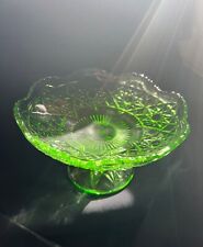 Compotier, coupe ouraline, verre, Art déco.