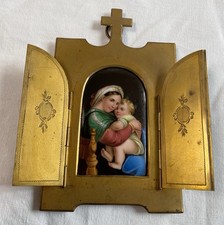 Cadre Reliquaire Bronze Ancien