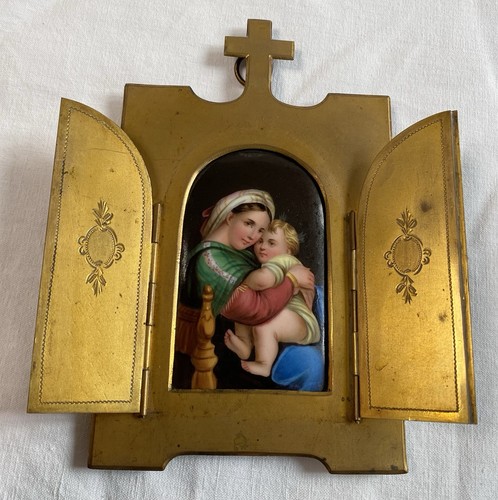 Cadre reliquaire bronze ancien - cadre,
