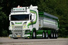 TEKNO 88060 SCANIA  R530 TRACTEUR 6X4 + SEMI BENNE " PATRICK VAN DER HOEVEN "