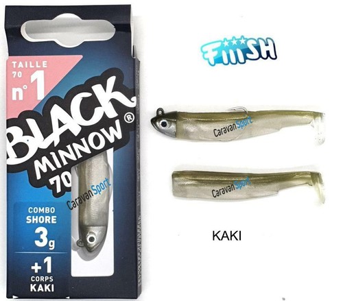 Fiiish black minnow combo n - black,