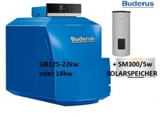 Pack Buderus chaudière à fioul GB125 22kW +MC110 +RC310 et SM300/5W stockage ...