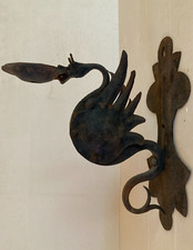 Applique DRAGON fer forgé gothique médiéval wrought iron 1900 Mazzucotelli style