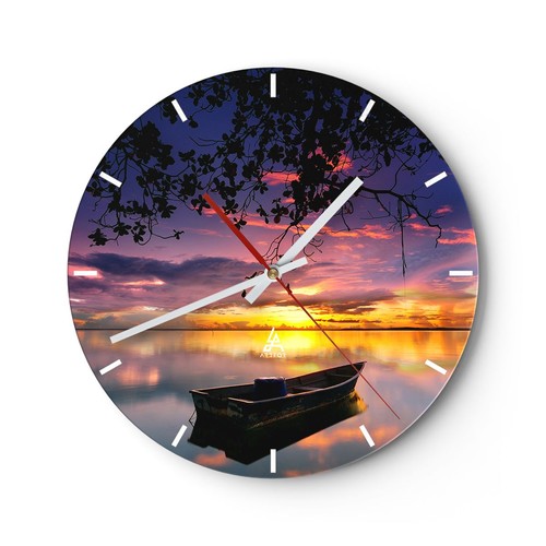 Horloge murale verre - horloge,