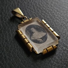 Pendentif porte photo art