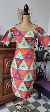 Magnifique Robe Africaine Wax Taille S, Mesures Sur Les Photos Neuve