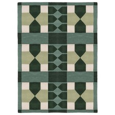 Tapis en laine verte : tapis