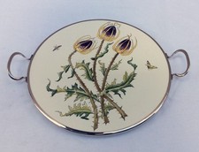 PLAT A TARTE - PLATEAU - VAISELLE - PORCELAINE - ANCIEN - VINTAGE - PATISSERIE