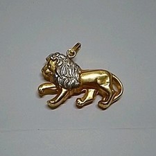 Pendentif En Or Jaune Et Blanc