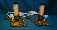 2 LAMPES RATS DE CAVE . BRONZE