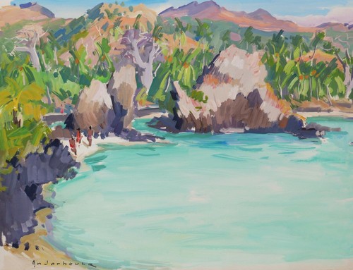 Paul jean anderbouhr gouache - jean,