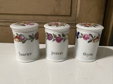 3 Pots A Epices Porcelaine De