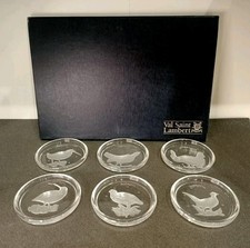 Ancien Dessous De Verre En Cristal Val St Lambert.