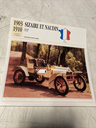Sizaire naudin 8hp 1903 - et,