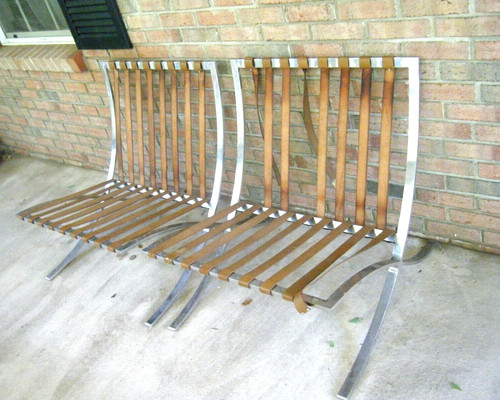 Pair vintage 1970s mies van - vintage,