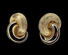 christian Dior clip d'oreille germany CD BIJOUX VINTAGE CLIP signé moderniste