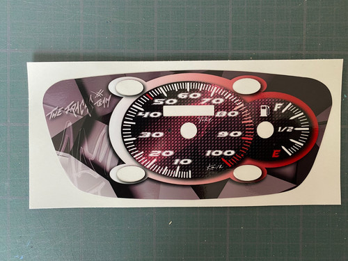 Autocollant fond compteur - autocollant,
