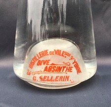 Carafe Dive Absinthe G.Sellerin à Villeneuve s/ Yonne