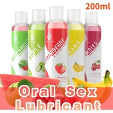 Lubrifiants Sexuel Crème massage Comestible Saveur Fruité Gel Intime Sexe Anal