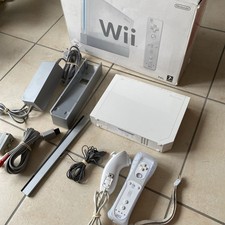 Console Nintendo Wii Blanche + Manette Wiimote + Câbles + Boîte D’origine