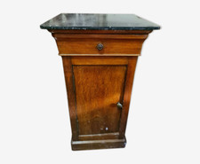 table de chevet style LOUIS PHILIPPE en chêne dessus marbre
