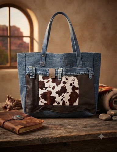Sac cabas jean recyclé - jean,