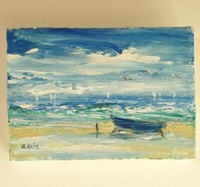 École de Rouen René Élie Hst "Barque en Bretagne"