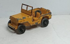 DINKY TOYS  ANCIEN #24M JEEP CIVILE ORANGE ROUES METAL ETAT CORRECT bm