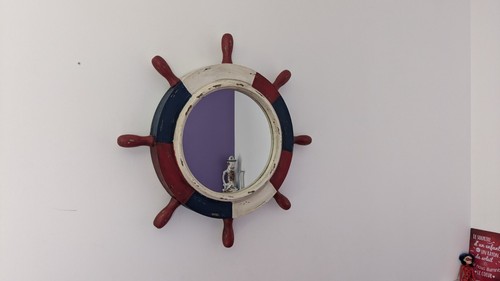 Miroir mural gouvernail - , de