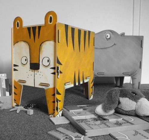 Coffre jouet tigre kit - jouet, en