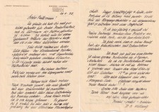 Hans Beat Wieland Peintre Suisse Autographe Lettre Signée 1937