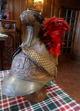 Casque  de Sapeur pompier 19em  de Dol  (Bretagne))