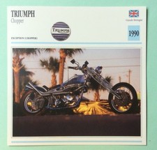 TRIUMPH CHOPPER 1990 Moto Fiche de Collection Atlas Image Photo