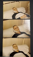 3 Photographies Post Mortem Une femme morte sur son lit mort Deces Dead défunte