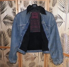 LEVI'S Type 3 Sherpa Jean Denim Jacket Homme patch very rare, marquage très rare